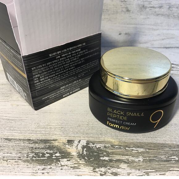 NEW IN BOX Farmstay Black Snail Mucin & Peptide 9 Perfect Cream Deep Nourishing - Picture 8 of 8